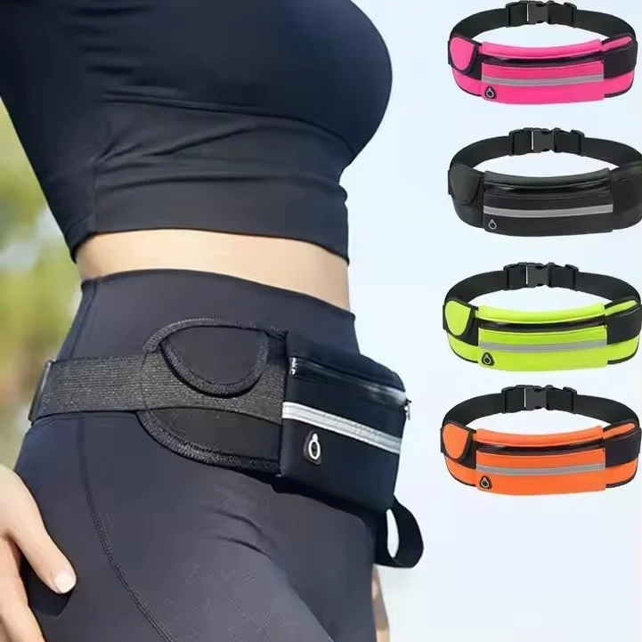Running Waist bag Men Women Marathon Cycling Multi-functional bags With Water Bottle Waterproof Phone bag unisex Waist Belt pack