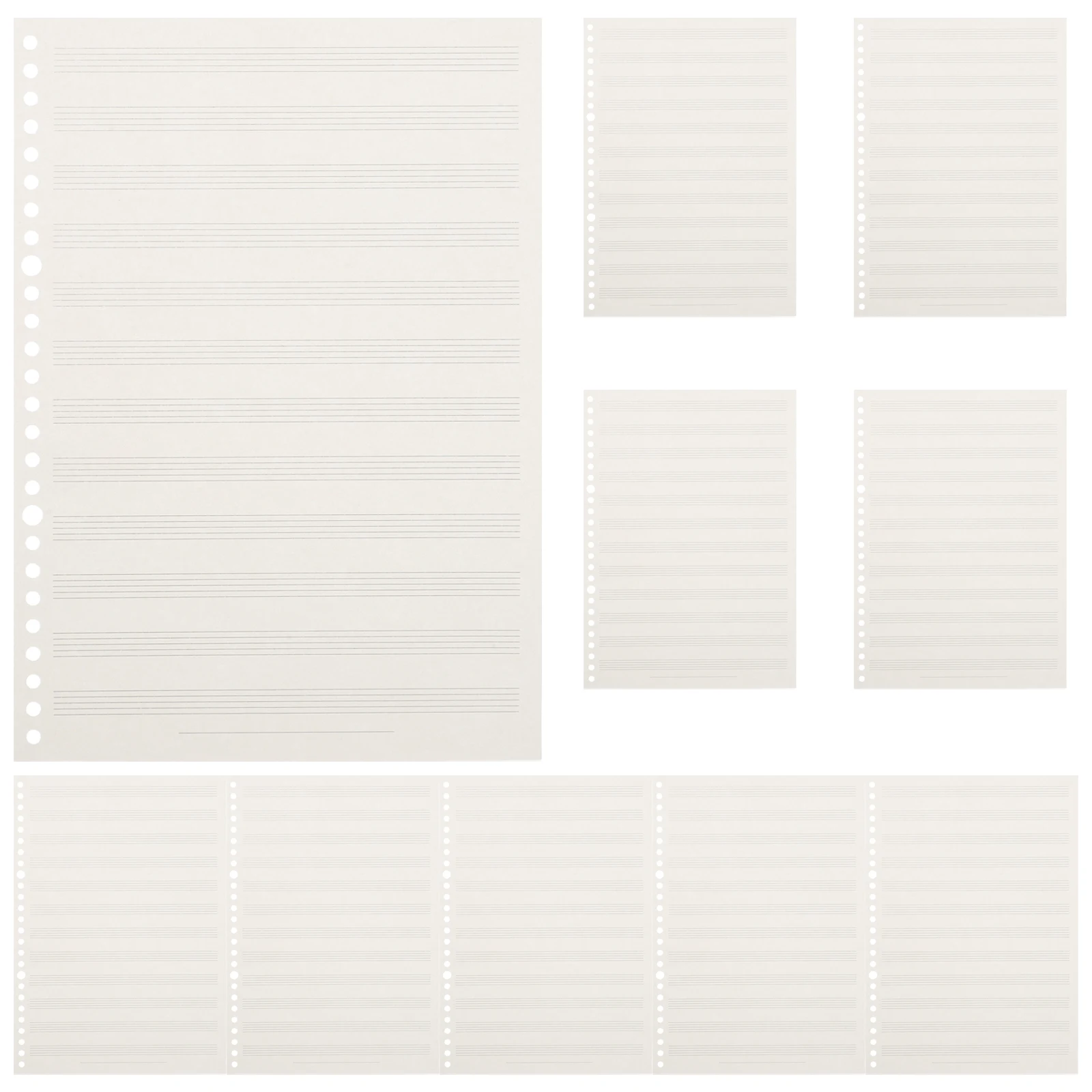 

Narrow Staff Music Notebook For Kids Replaceable Blank Sheets Durable Practice Book Interchangeable Pages For Schools Orchestras