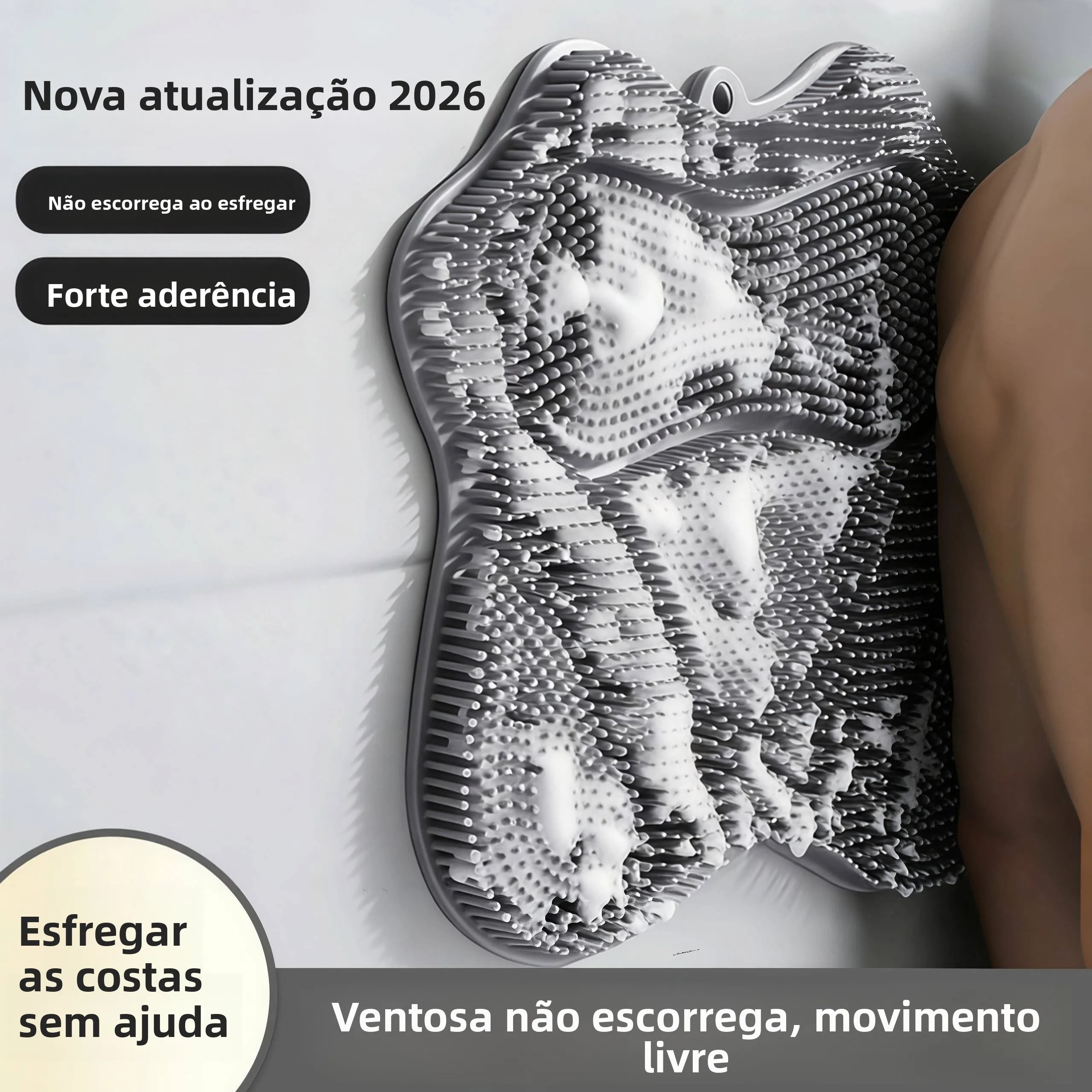 2026年新発売-ウォールスティック-シリコン製バススクラバーマット-男女兼用-入浴用-背中洗い-パーソナル衛生洗浄ツール