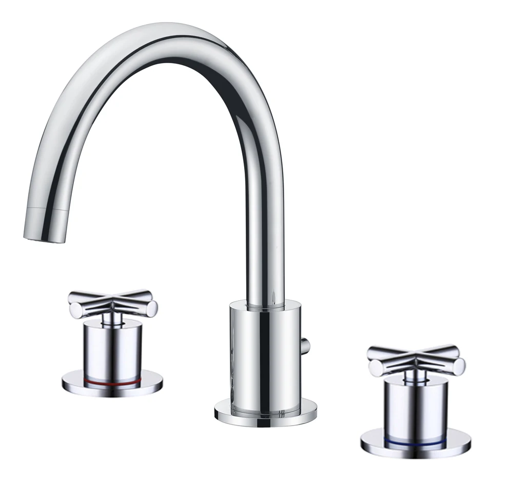 Three Hole Big Flow Faucets And Fixtures For Bathtub