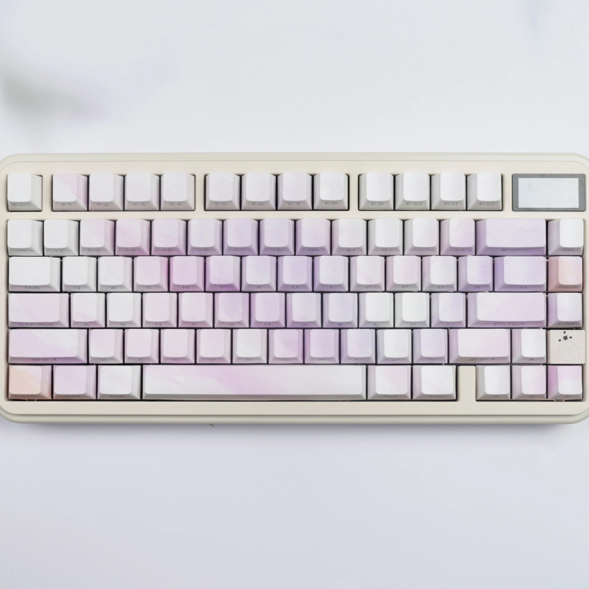 PBT Purple Keycaps Double Shot Cherry Side Print Letters Backlight Big Set Dye ISO Abnt2 Layout Key Caps For Mechanical Keyboard