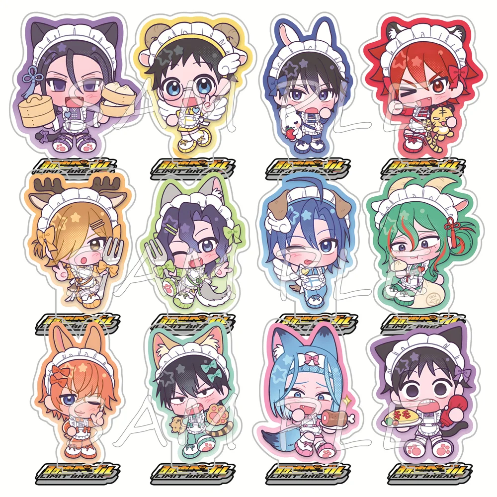 Yowamushi Pedal - Figuras de acrílico de 10 cm con temática de sirvienta con orejas de animal, llavero, decoración de escritorio, adorno, regalo coleccionable para fans