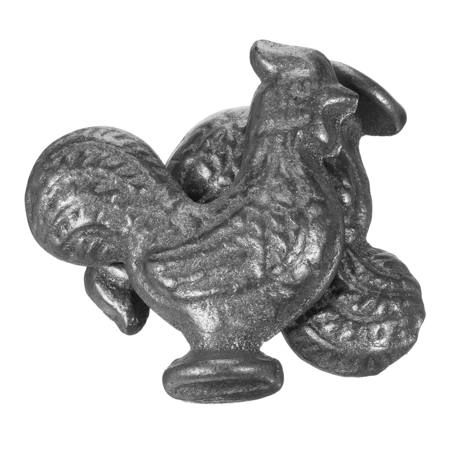 2Pcs Cast Iron Rooster Cooking Tool Natural Iron Supplement Anemia Prevention Kitchen Accessory Natural Supplement