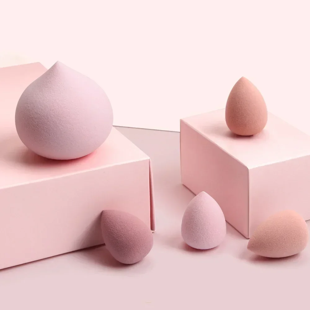 Multiple colors available Face Beauty Cosmetic Powder Puff For Foundation Cream Concealer Make Up 5Pcs Makeup Sponge Set