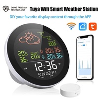 Multifunction Wireless Weather Station Alarm Clock Touch Screen Thermometer Hygrometer Sunrise Sunset Hygrothermograph in Sensor
