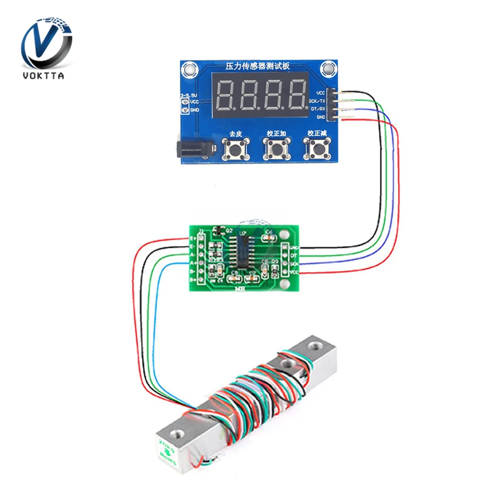 HX711 Pressure Sensor Weight Pressure Sensor AD Module Digital Display Electronic Scale Weighing Pressure Sensor Module