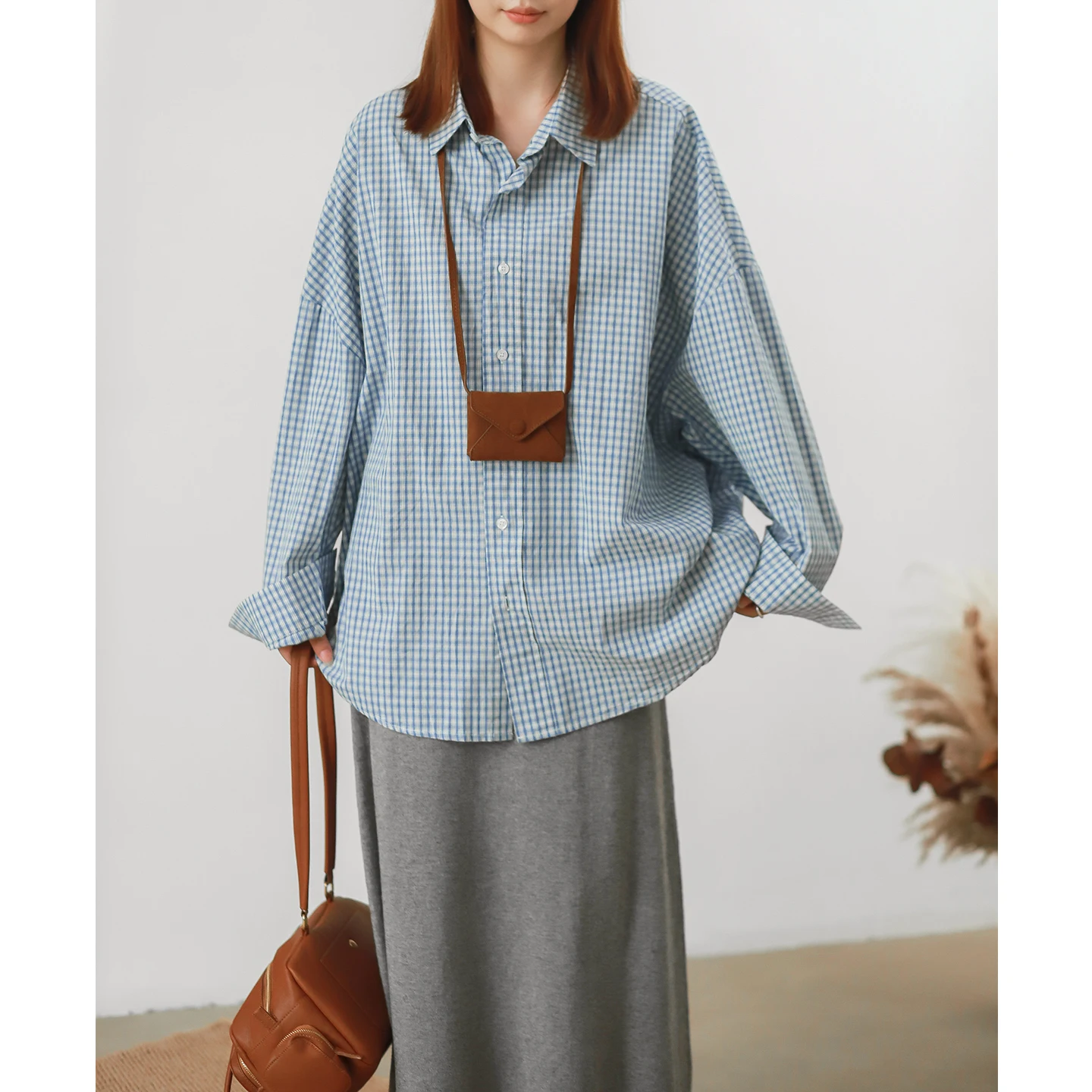 

Футболка Phil Dan Vintage Artistic Oversized с заниженной линией плеча, длинными рукавами, свободного кроя, большого размера, женская, повседневная, хлопковая