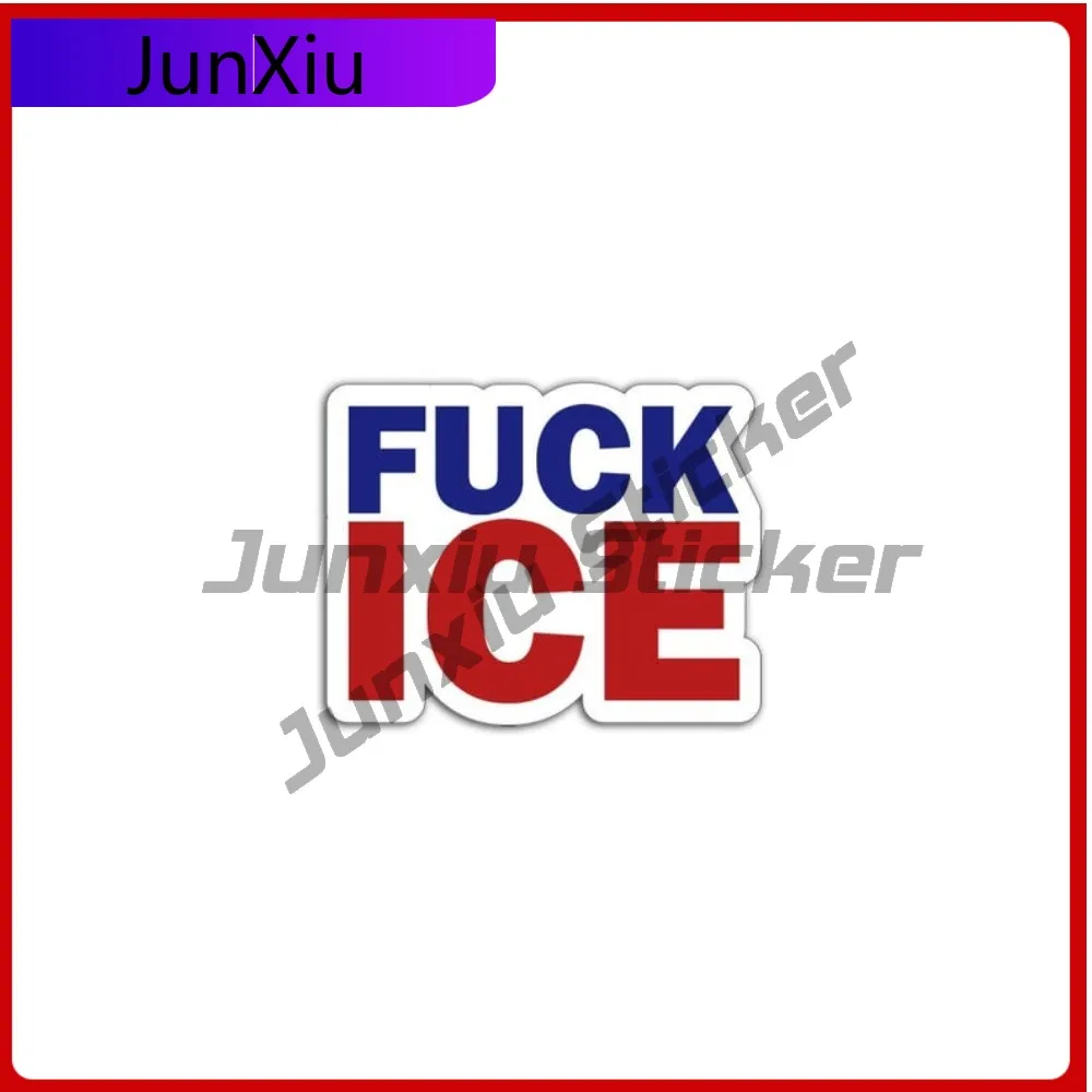 

Fuk Ice Sticker Cover Scratches Vinyl Decal Anti-ice Protest Art Activist Statement Adventure Motorcycle Camper Windows Windshie