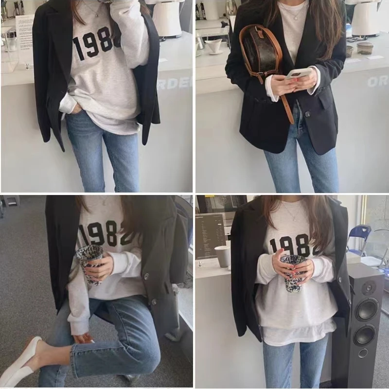 Casualowe kieszenie dżinsy z prostymi nogawkami dla kobiet lato nowe biuro pani koreańska moda czarne spodnie Streetwear 90s ubrania Vintage