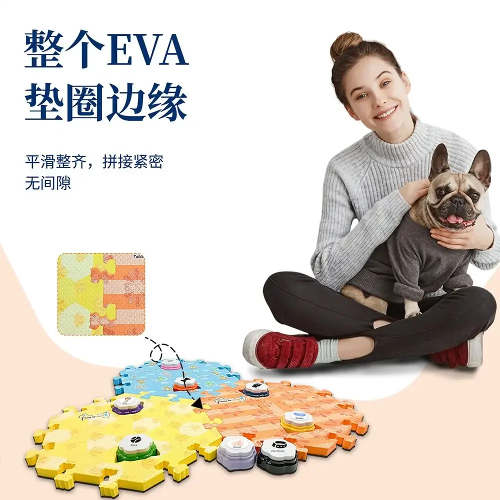 Pet Voice Button Dog Communication Squeak Buttons Training Dogs Cats Language Trainings Small Size Pad Sticker