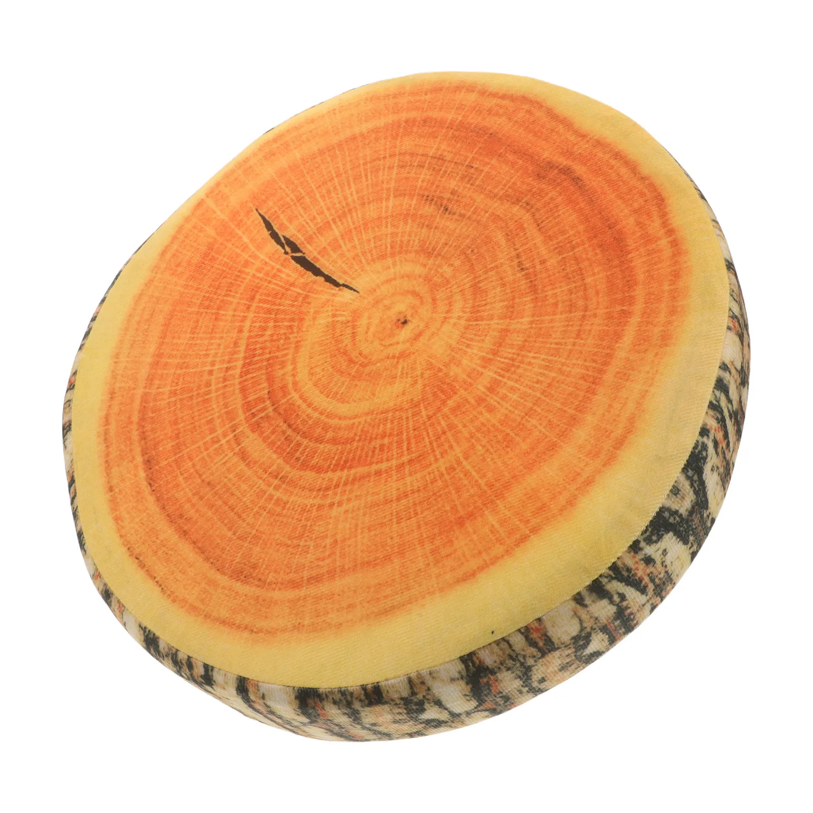 Realistic Tree Stump Cushion 13.8 Inch Decorative Round Log Pillow Sofa Floor Soft Simulation Wood Slice Throw Pillow Home