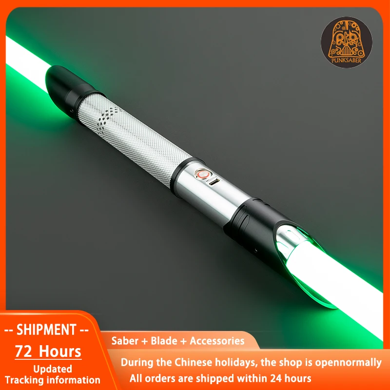 PunkSaber-Sable de luz láser de Neopixel, espada láser Jedi sensible a los duelos pesados, suave, cambio infinito, juguete con sonido