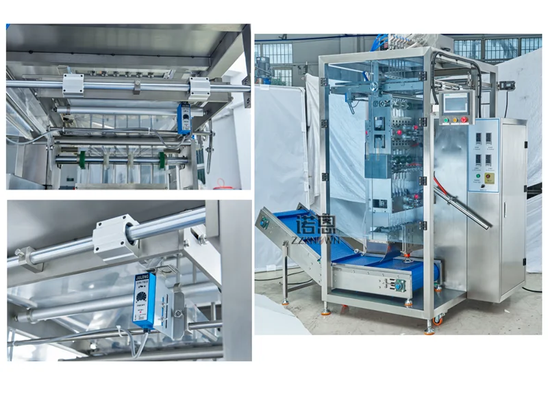 Máquina automática de embalagem de doces, picolé de gelo multi lane, pasta de ketchup líquida, shampoo, saquinho, máquina de enchimento e selagem