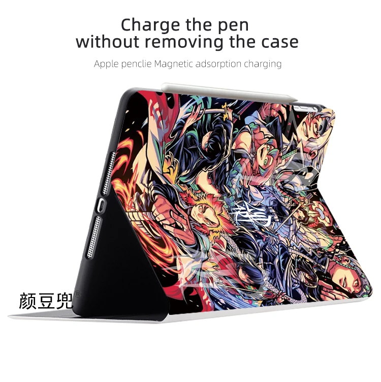 Demon Slayer Rengoku Anime dla iPada Air 45 Mini 5 6 Etui Luxury Silicone dla Pro 12.9 11 dla iPada 10th Protective Pro13 11 in