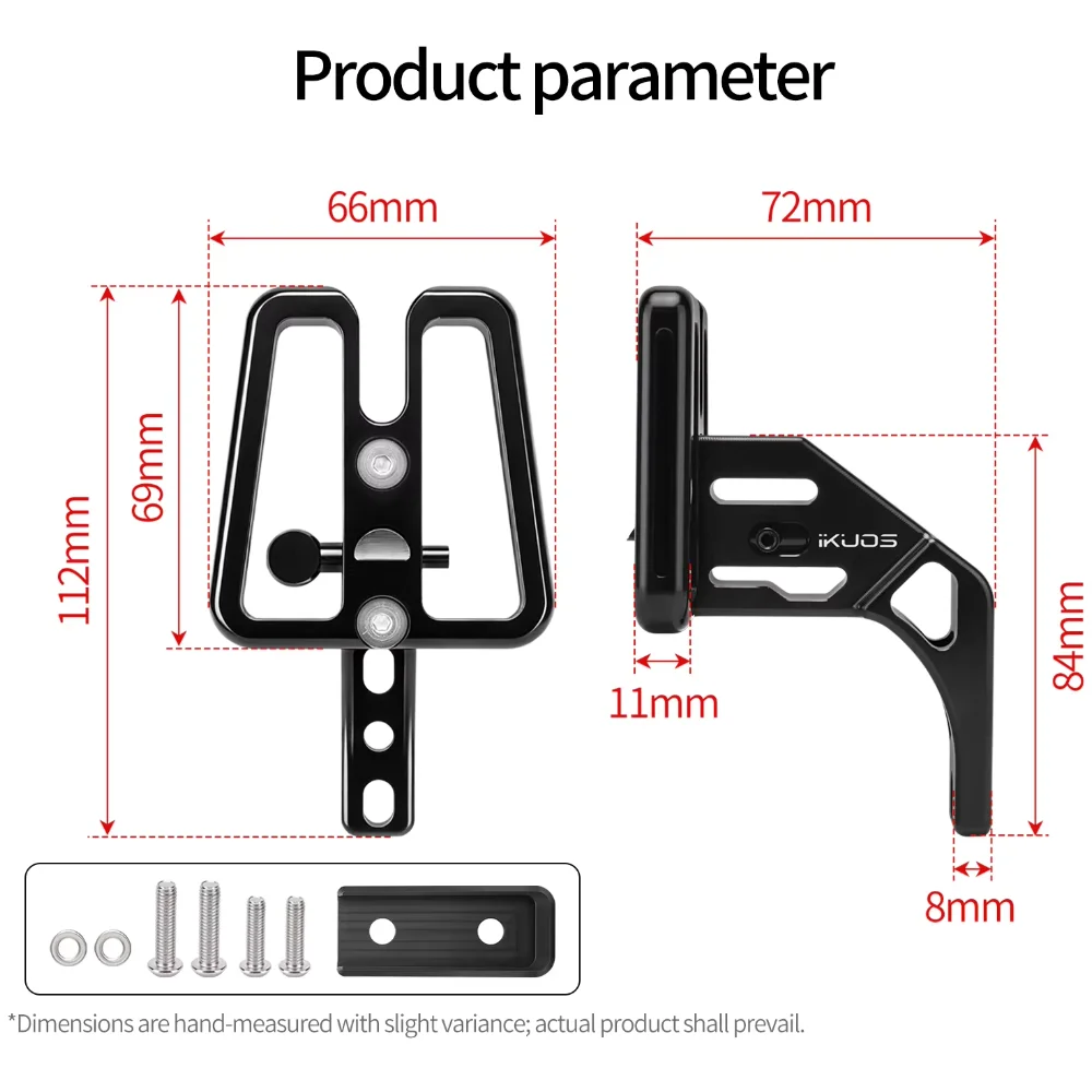 AliExpress NONE IKUOS Folding Bicycle Front Rack Heightening Base CNC Aluminum Alloy for Brompton/Dahon/JAVA Neo Front Rack Heightening Base