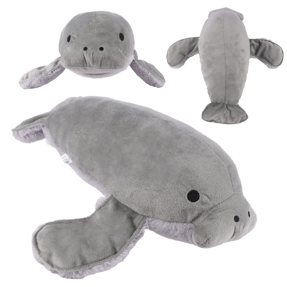 35cm Cartoon Manatee Plush Toy Marine Sea Cow Stuffed Animal Toys Soft Pillow Room Decor for Bed Couch Kids Baby Birthday Gifts