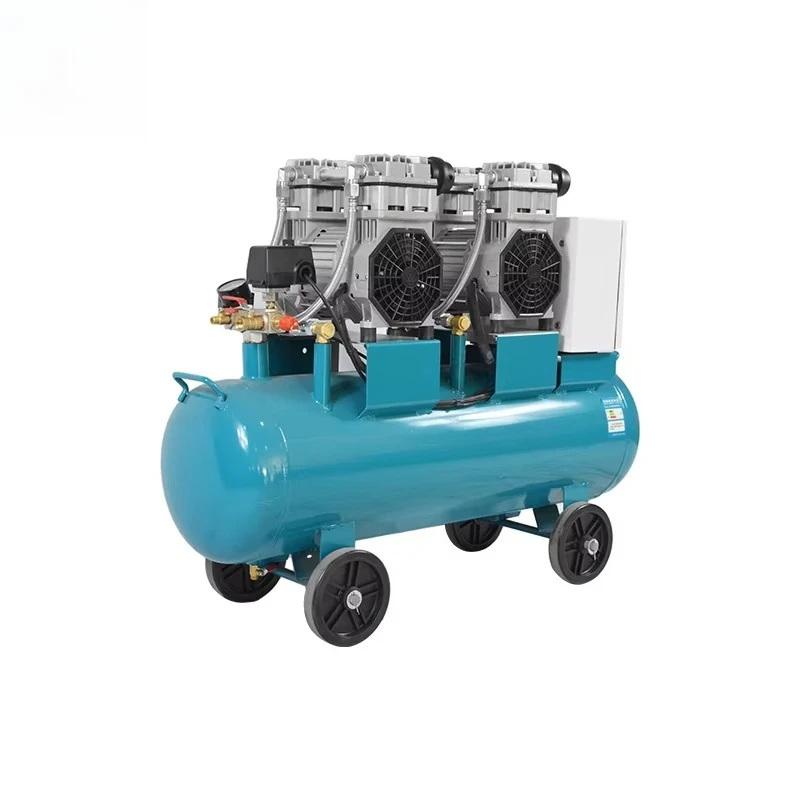 Oil Free Air Compressor Delivers Clean Compressed Air Stable Gas Output Durable Internal Structure For Craft Spraying Equipments