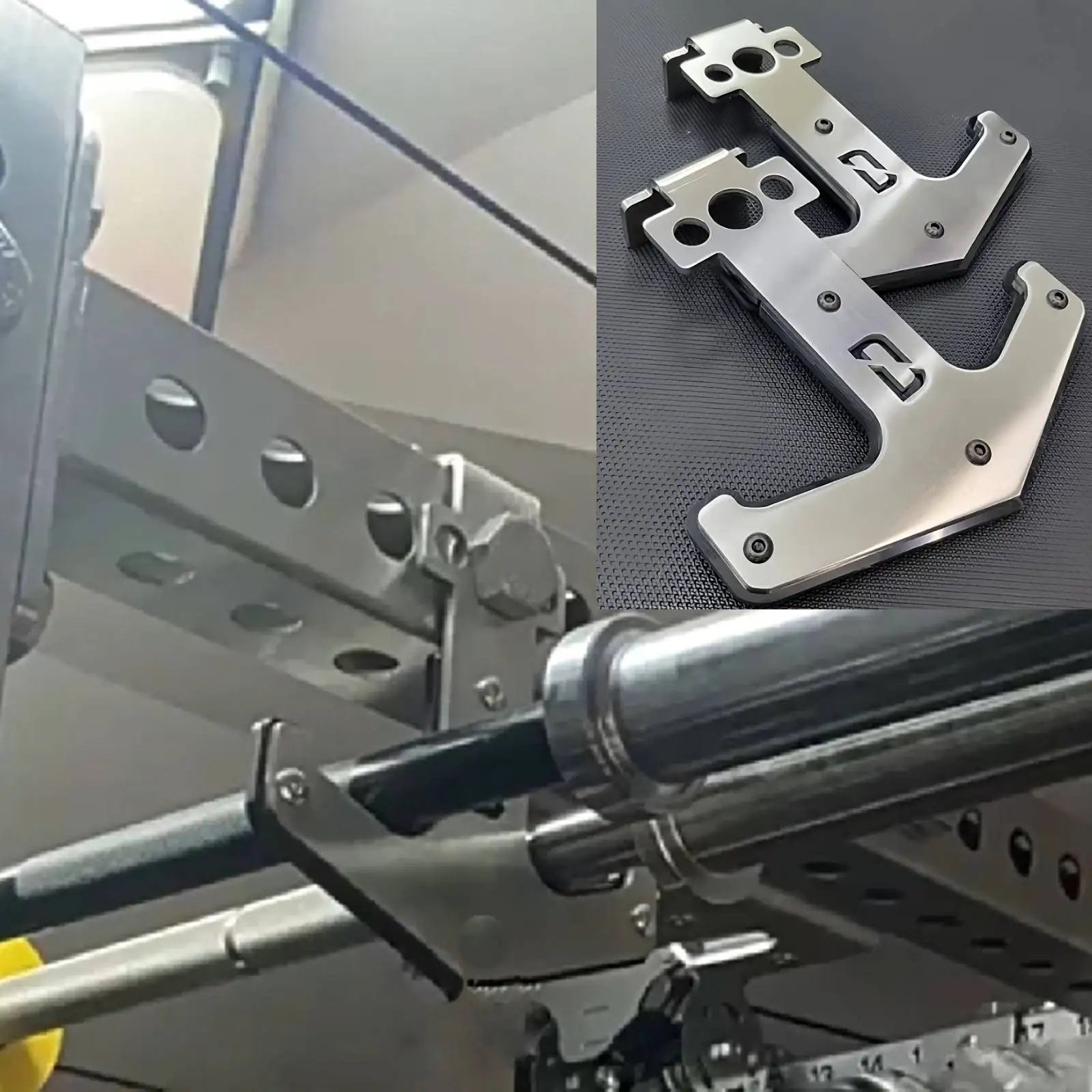 Rack Mounted Barbell Holders Gym Bar Holders Exercise Single Layered Practical Workout Equipment Storage Racks