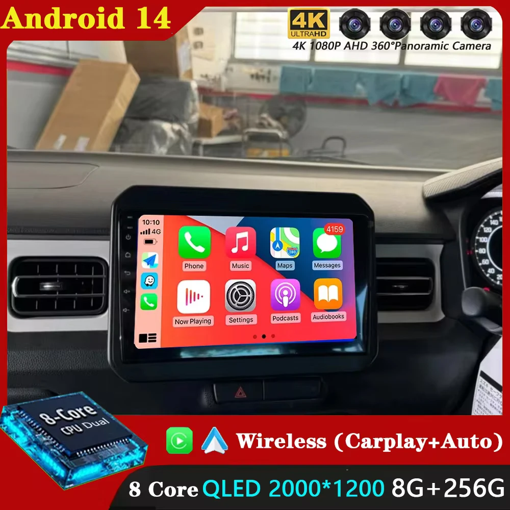 

Android 14 Wireless Auto Carplay For Suzuki Ignis 2016 2017 2018 2019 2020 Car Radio Multimedia Video Player Navi GPS Stereo DSP