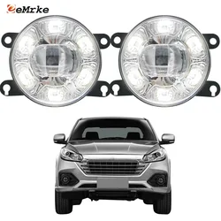 Led Fog Lights Assembly for Jmc VIGUS WORK 2021 2022 Car PTF Headlights with Clear Lens White DRL Front Daytime Running Lamp