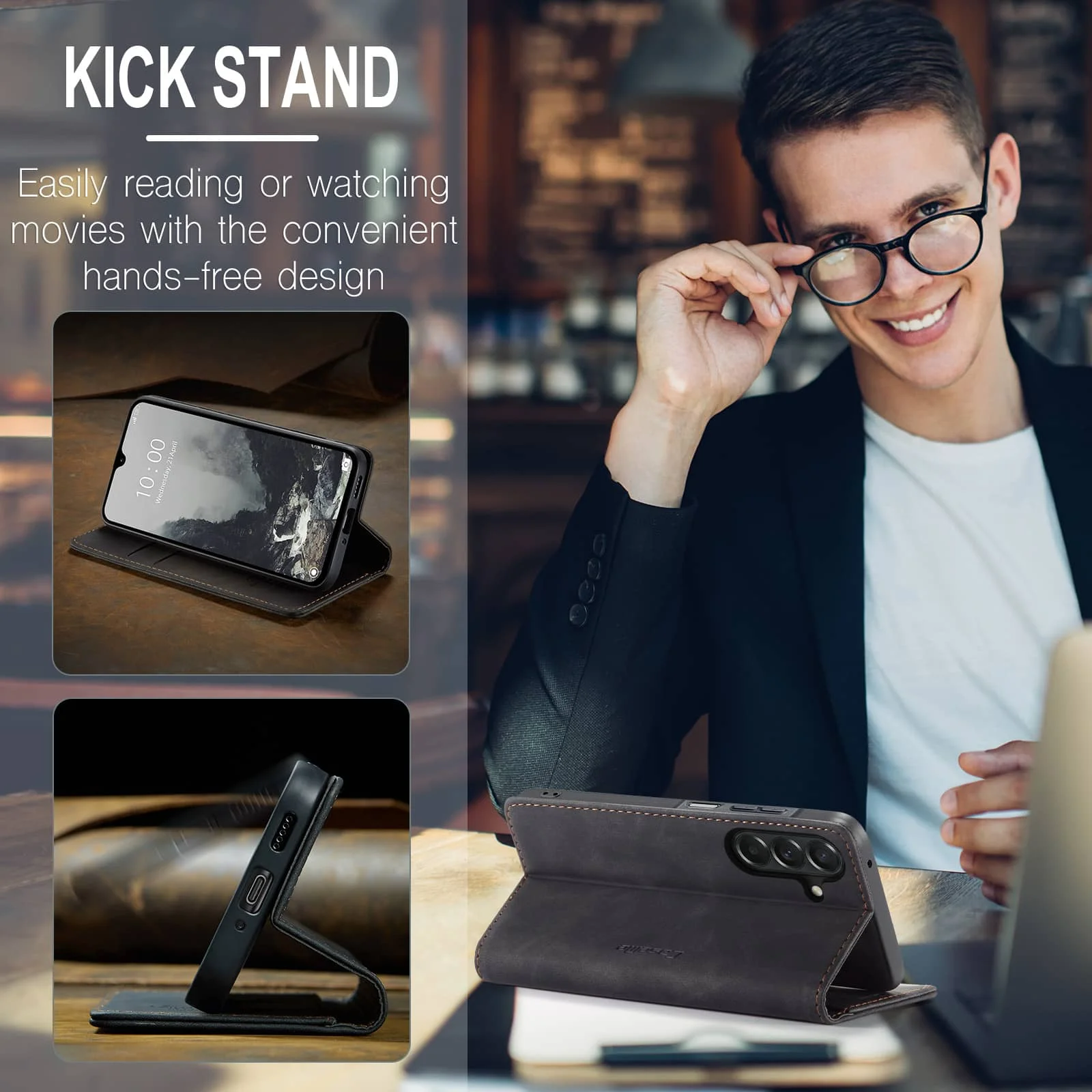 Flip Wallet Case for Samsung G - Leather Folio Wallet Case ulasan dan harga