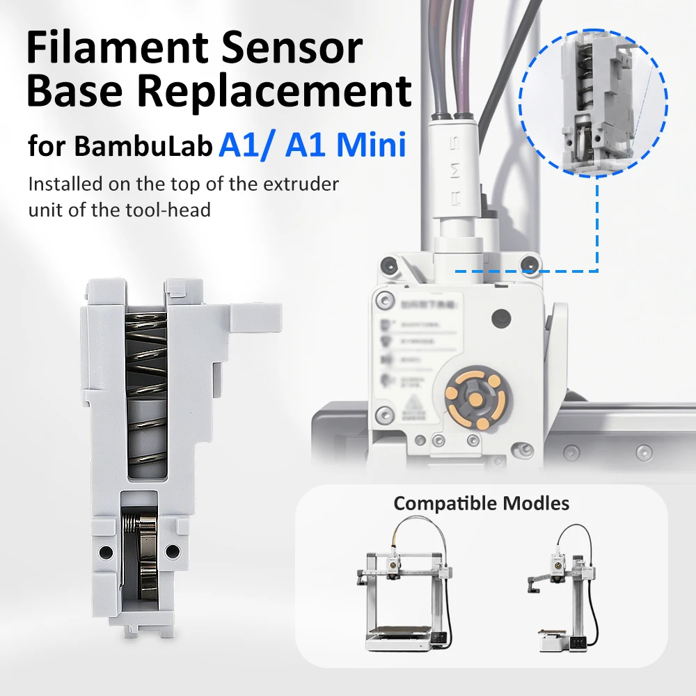 For Bambu Lab 3D Printer A1/A1mini Series Filament Sensor Base Bambu Lab 3D Printer Accessory