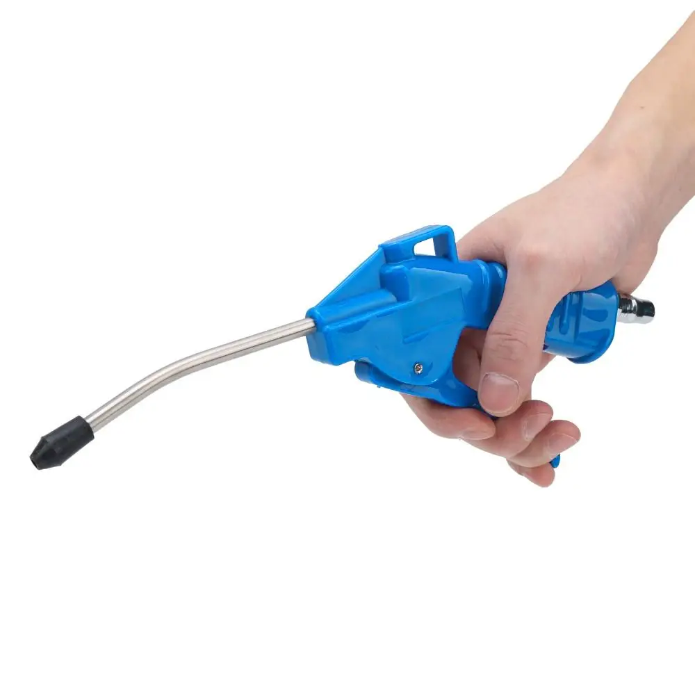 Thickened Handle Dust Blow Gun Short Nozzle Blue Color Air Dust Removing Tool Fixed Nozzle ABS Material