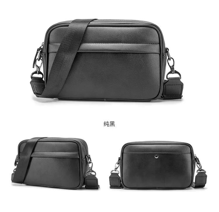 محفظة كتف كاجوال للرجال ، حقيبة كروس بودي ، حزام عريض ، صغير ، مربع ، مصمم منقوش ، حقائب حبال للذكور ، نمط كلاسيكي