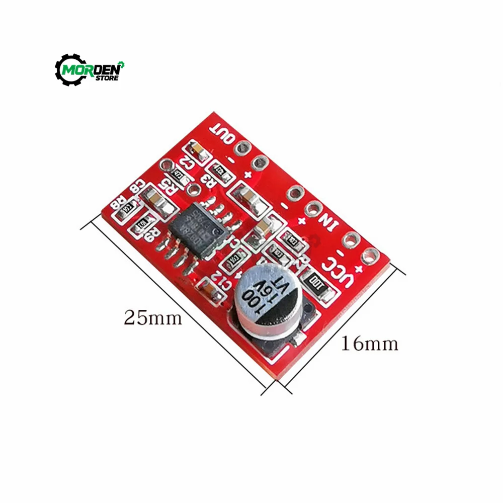 DC 3.8V-15 AD828 Stereo Dynamic Microphone Preamplifier Board MIC Preamp Module for Tool Accessories