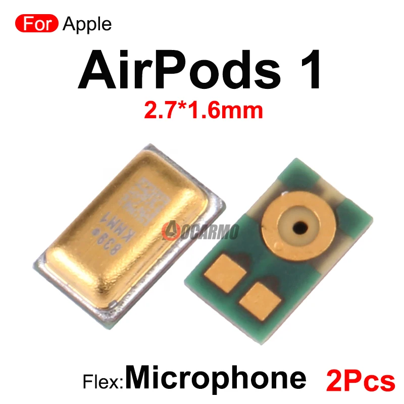 2 unids/lote pieza de repuesto del módulo de micrófono para Apple AirPods 1 2 3 Pro Pro2