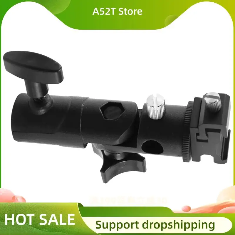 

A52T 4X Camera Flash Speedlite Mount,Professional Swivel Light Stand Light Bracket Umbrella Bracket Mount Shoe Holder E Type