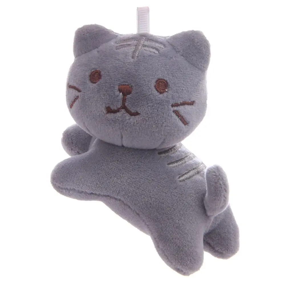 

Key Buckle Cute Cat Plush Pendant Korean Style Backpack Charms Crooked Head Kitten Keychain Cartoon Plush Cartoon Doll Pendant