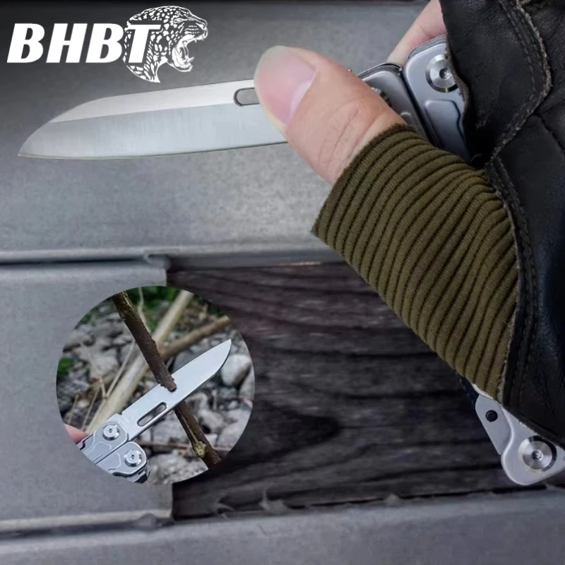 BHBT 19-in-1 Ark Multi functional Tool Pliers Steel Handle Black Stone Washed Copper Gasket Camping Home Emergency Equipment