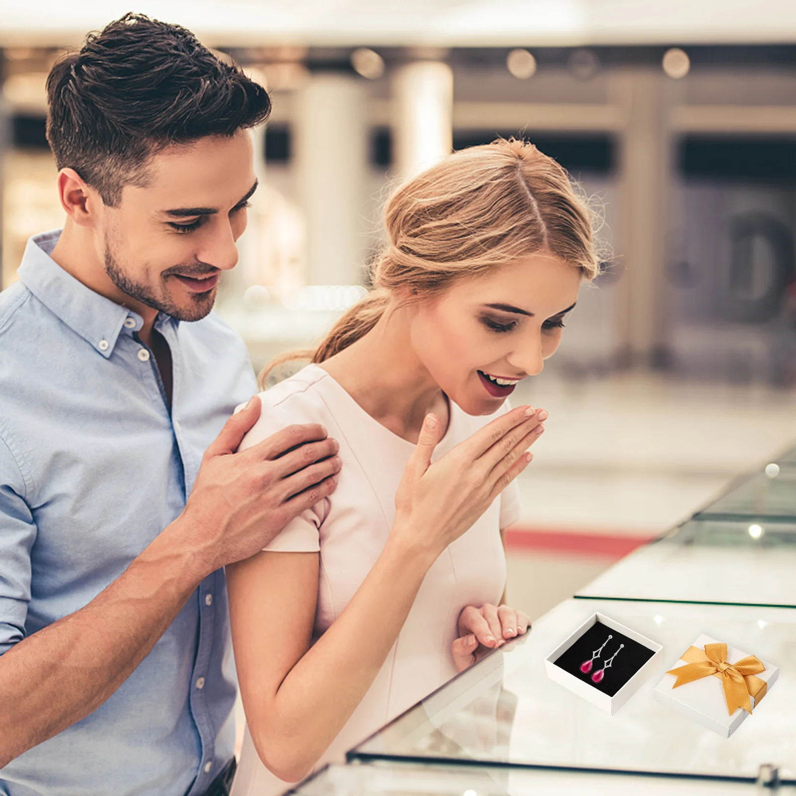 

12 шт. шкатулки для драгоценностей с бантом, небольшой подарочный футляр для хранения, кольцо, серьги, контейнер для ювелирных изделий, держатель, подарочная коробка с бантом