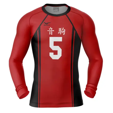 Japan Anime Haikyuu Fotbollströja 3D Wakashimazu Tryck Cosplay Japans Landslagsställ Barn Långärmade Sporttröjor Toppar 6 best sales anime rashguard - №4