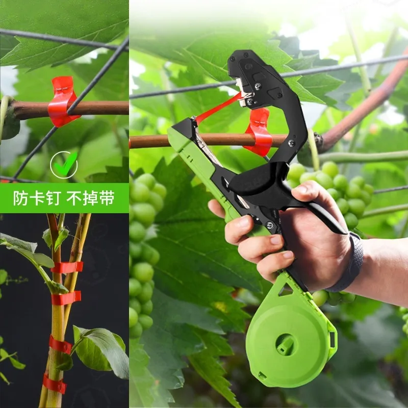 Professional Mini Vine Tapener Lightweight & Labor Saving Anti-Jam Staple Design Plant Branch Tying Tool Custom Support
