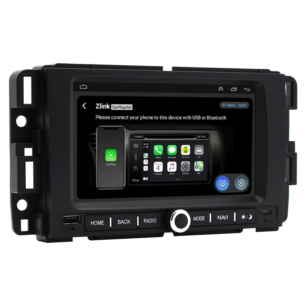 For Chevrolet, GMC, Dodge Ram Car Multimedia Player With Buttons 7-inch Android Large TTouch Screen GPS Navigation Car Player