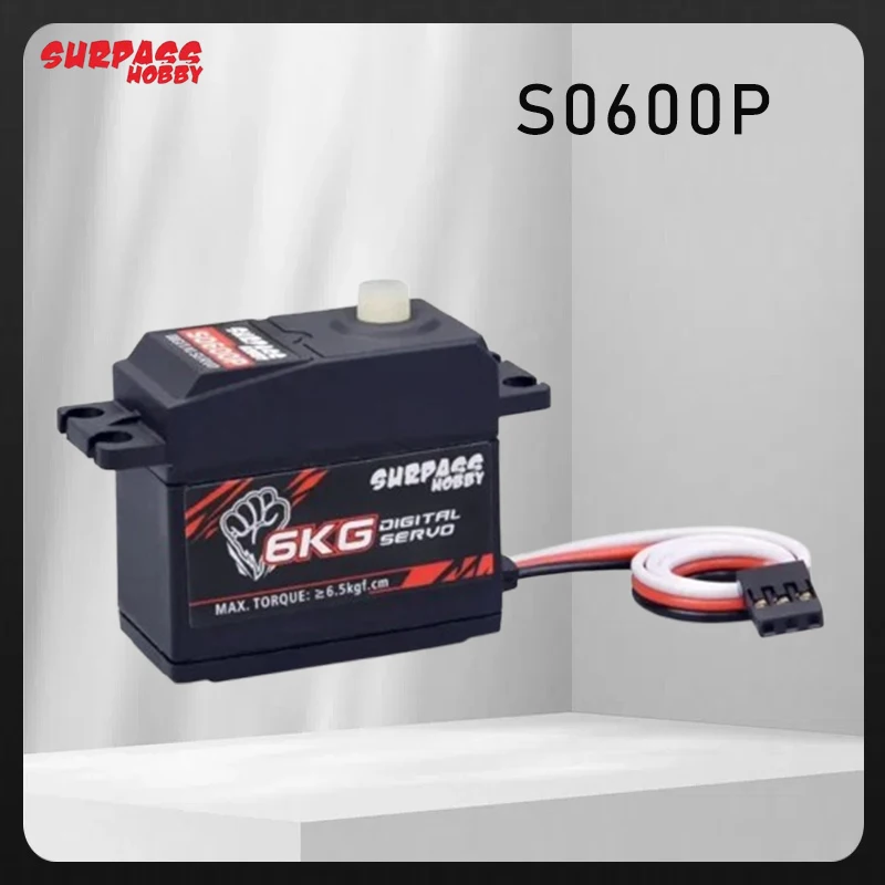 SURPASS Hobby S0600P Plastic Gear 6KG Digital Servo for RC 1/10 1/12 1/14 High-Speed RC Car Aircraft RC Boat Smart Robot