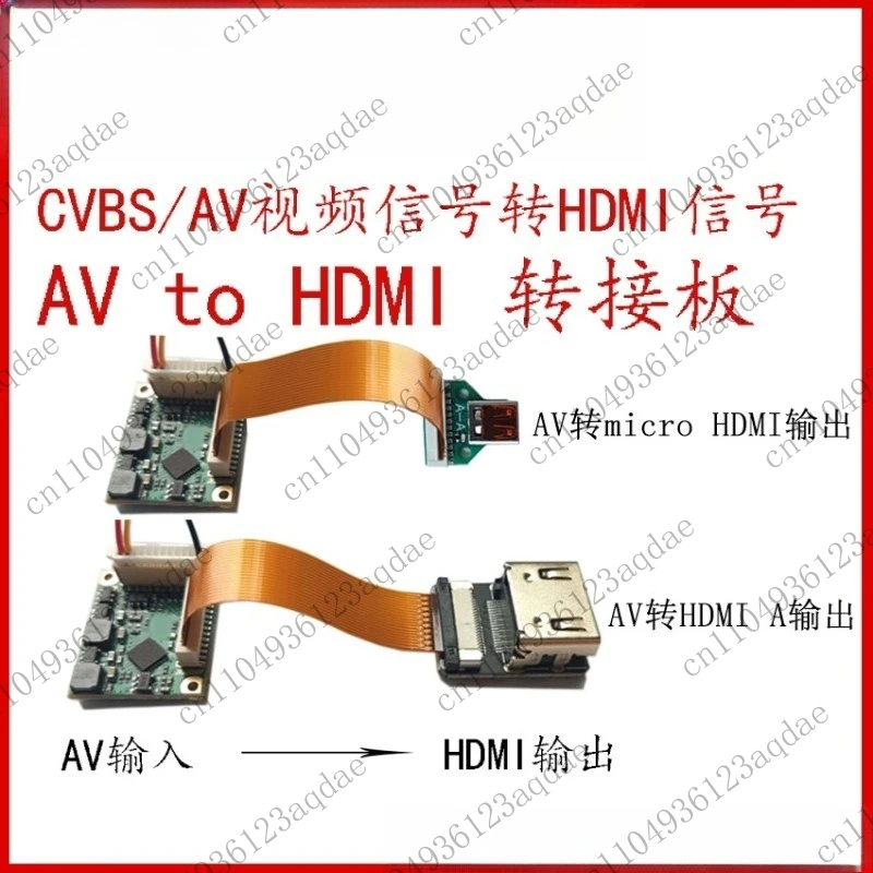 AV To HDMI Conversion Board: CVBS Composite Analog Video Signal To Standard HDMI Signal Output AVtoHDMI