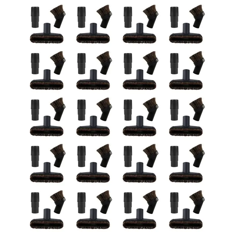 【FLASH DEAL】20X Assorted Vacuum Cleaner Brush Head Nozzle Horsehair Replacement Parts With 32/35Mm Adapater