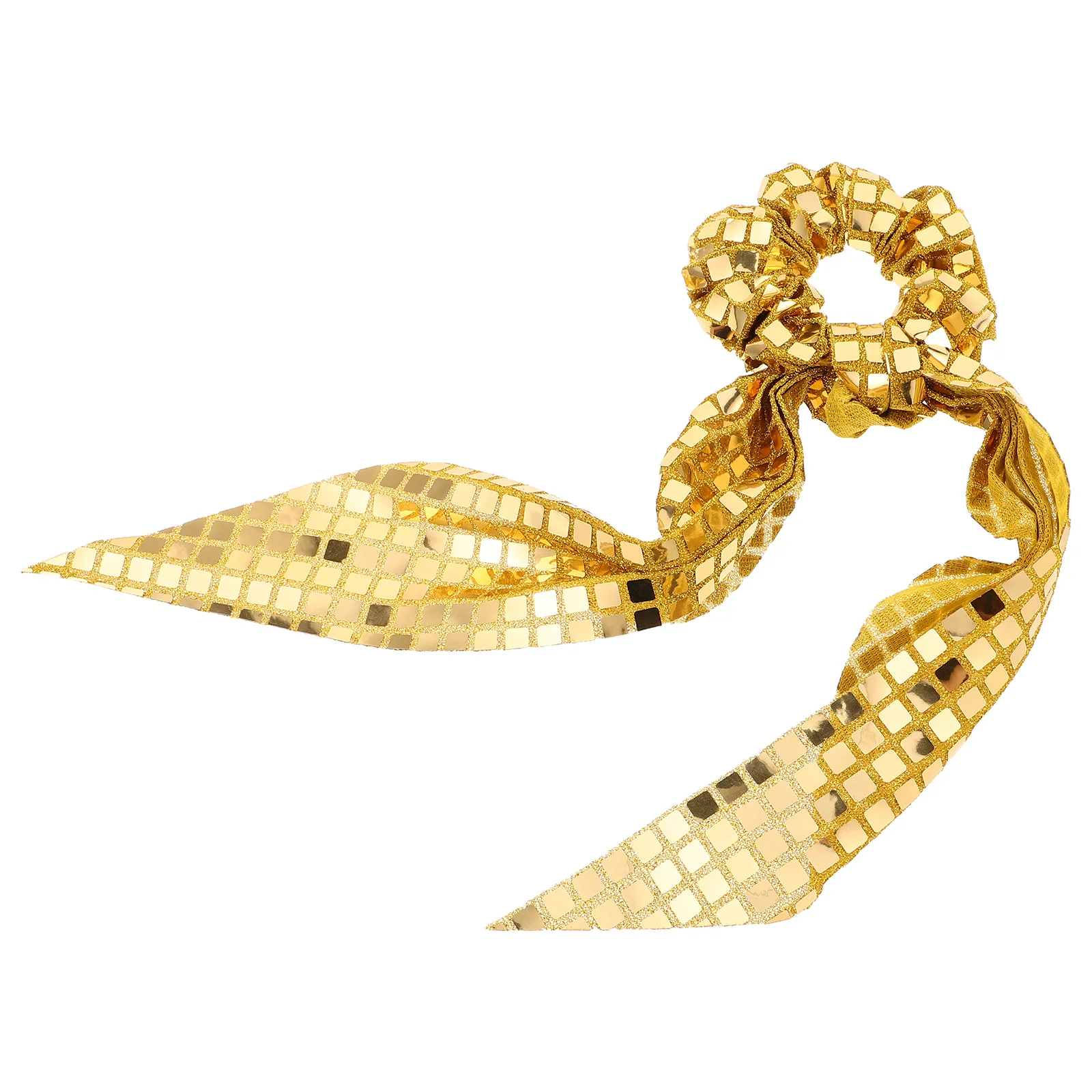

Sequin Bow Hair Ring Bowknot Ties Bows with Scrunchie Fancy Scrunchies for Women Cloth