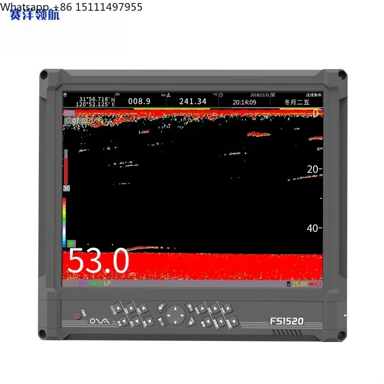 15-Inch 3KW Fishfinder Sonar Transducer for Fishing Boats Marine Supplies