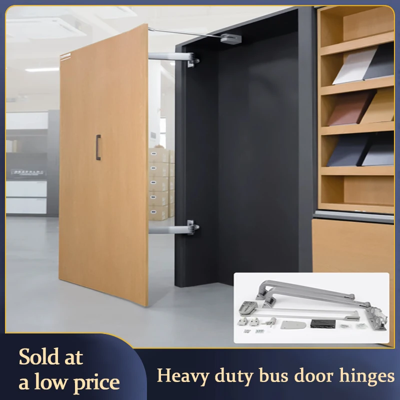 

Stainless Steel Quiet Damping Bus Door Hinge Heavy Duty Soft Closing Hardware For Sliding Wardrobe Closet Doors With Buffer