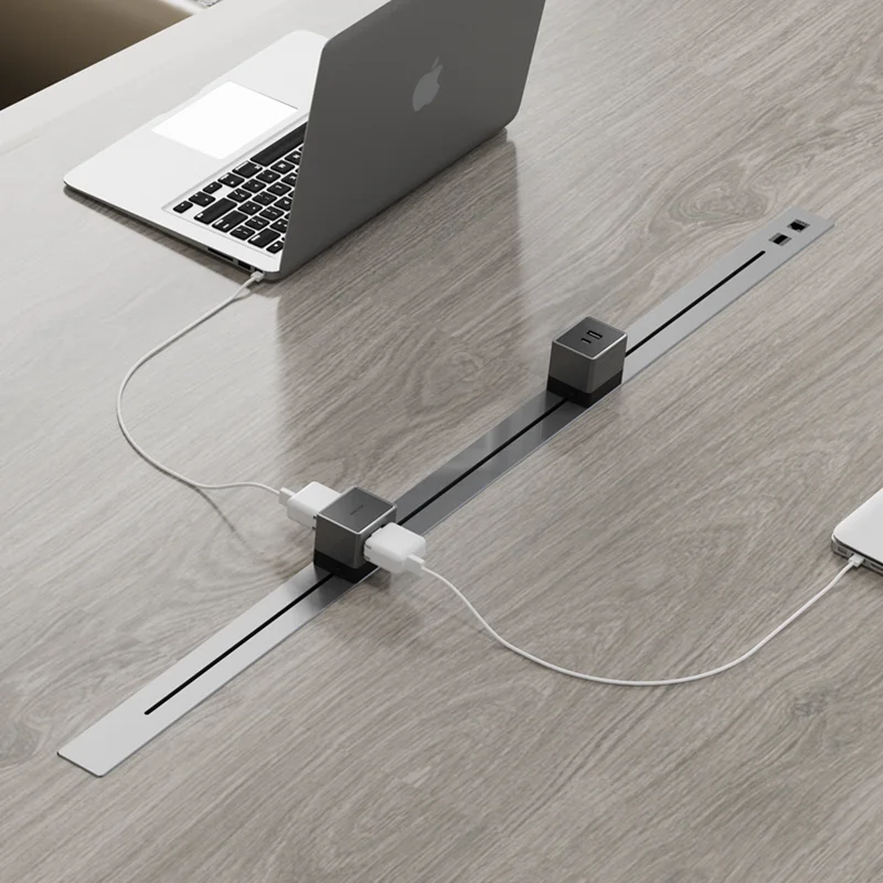 

Office Desk Power Rail Track System Electric Socket Outlet, Electrical Power Track Socket