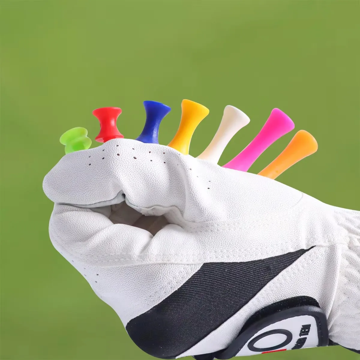 Colorful Plastic Golf Tee Pack 50/100 Pcs Step down Tees for Oversized Driver Irons Hybrids - All Purpose Golf Teeing Solution