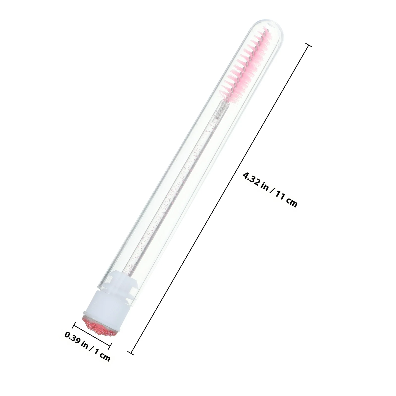 Brosses à cils en cristal avec Tubes de Mascara réutilisables, peigne à sourcils Portable, applicateur de cils, baguettes de maquillage, voyage, 10 pièces