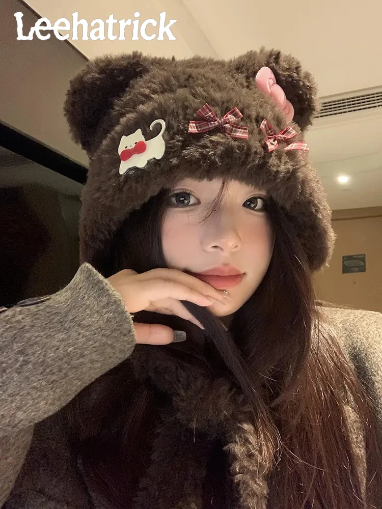 gorro-de-punto-calido-con-orejas-de-oso-y-lazo-para-mujer-de-forma-redonda-con-tejido-de-terciopelo-ideal-para-otono-e-invierno-de-estilo-dulce-y-adorable-fabricado-con-fibra-de-poliester
