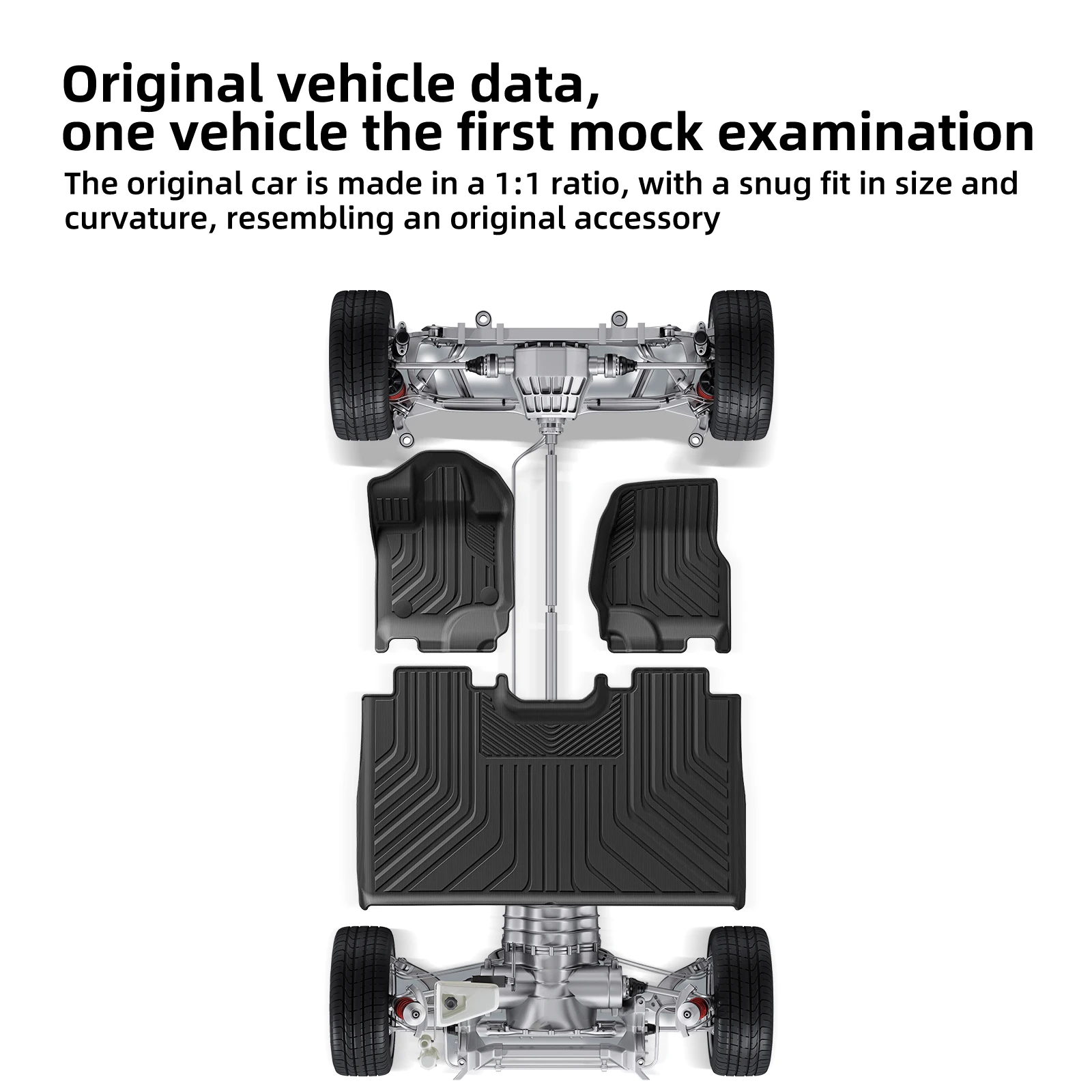 

Left Drive for Ford F150 F-150 2015 - 2024 Fuel 5.5 FT All -Weather Floor Mats Truck Bed Liner Anti-slip Car Accessories