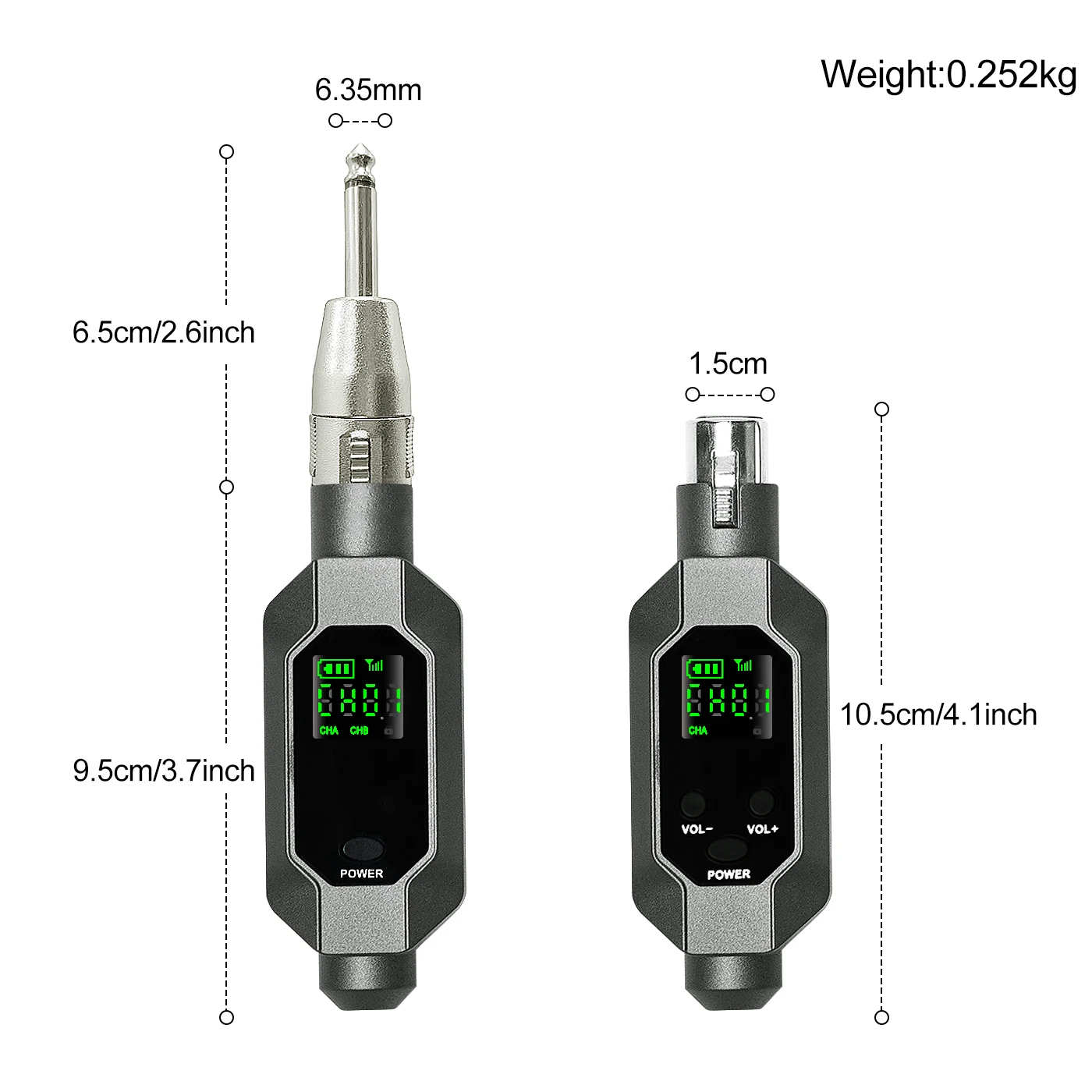 Draadloze Microfoon Converter Xlr Oplaadbare Batterij Zender En Ontvanger Microfoon Systeem Voor Dynamische Microfoon Kerk