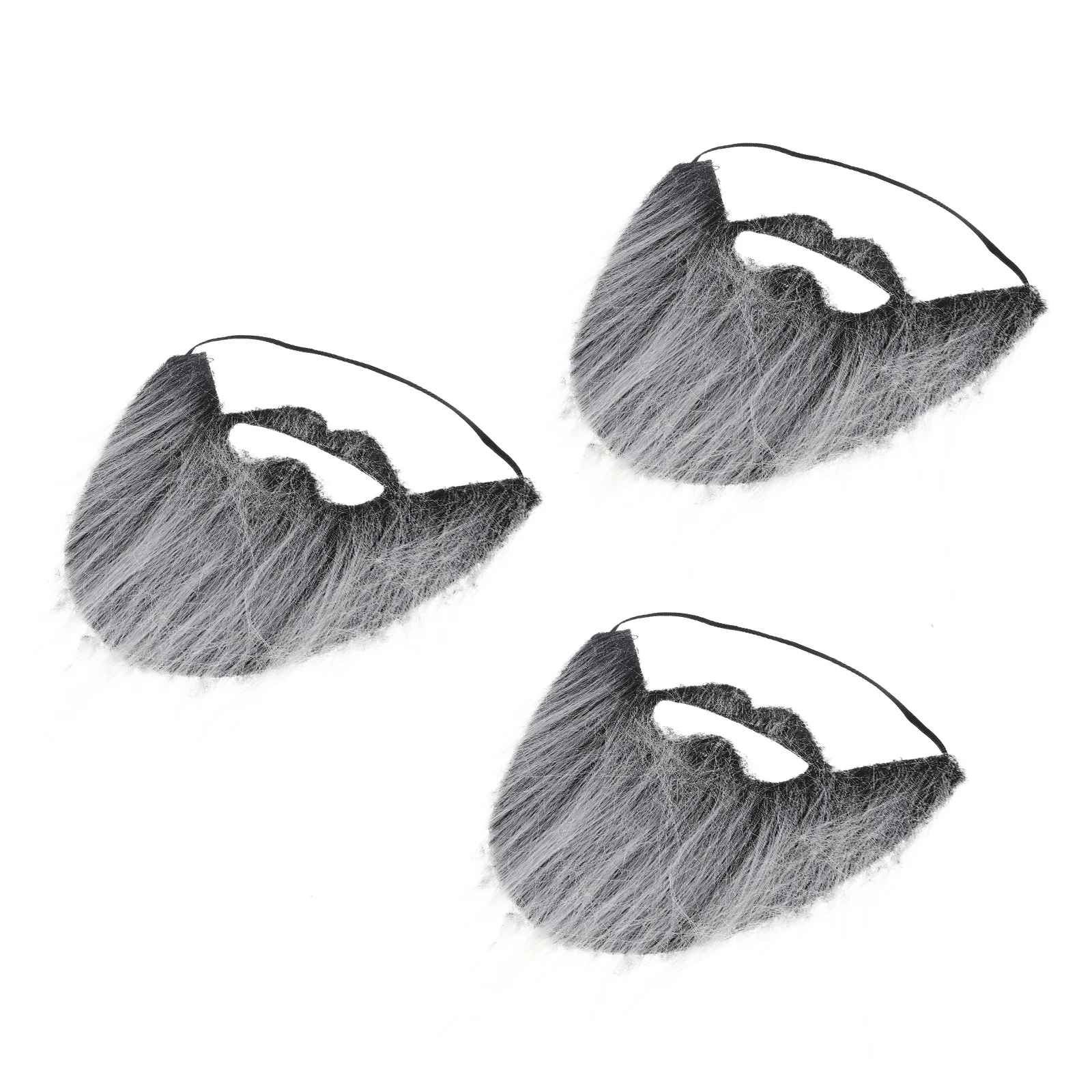 3Pcs Fake Mustache Beard Elastic Rope Premium Flannel Funny Halloween Cosplay Party Costume Accessory Kids Arts and Crafts